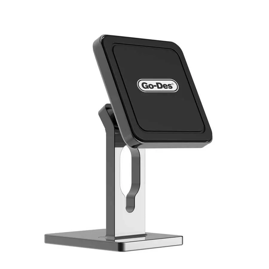 Go Des GD-HD705 Mıknatıslı Masaüstü Telefon Standı, 360 Derece Dönebilen Başlık