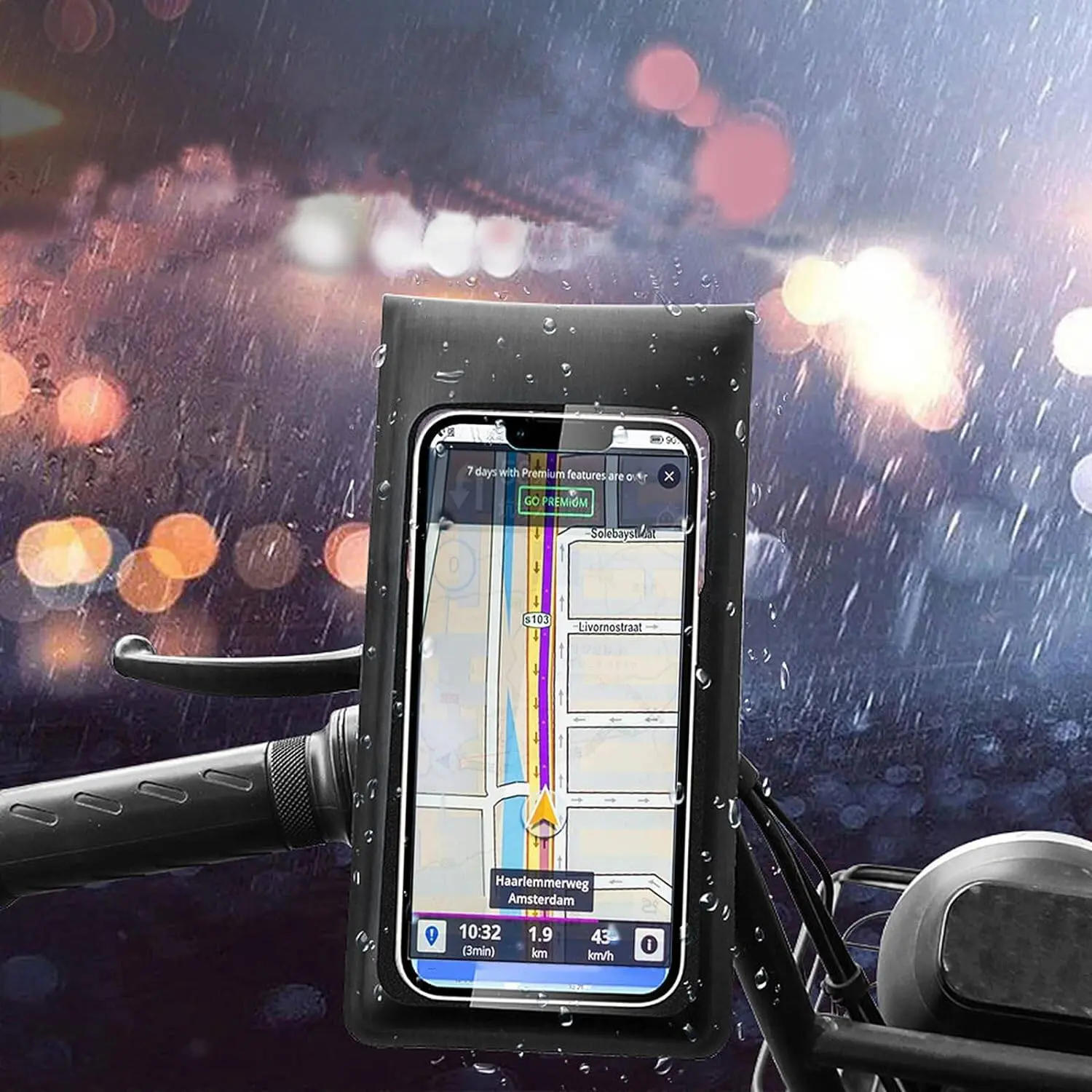 Go Des GD-HD907 Su Geçirmez Bisiklet ve Motosiklet Telefon Tutucu