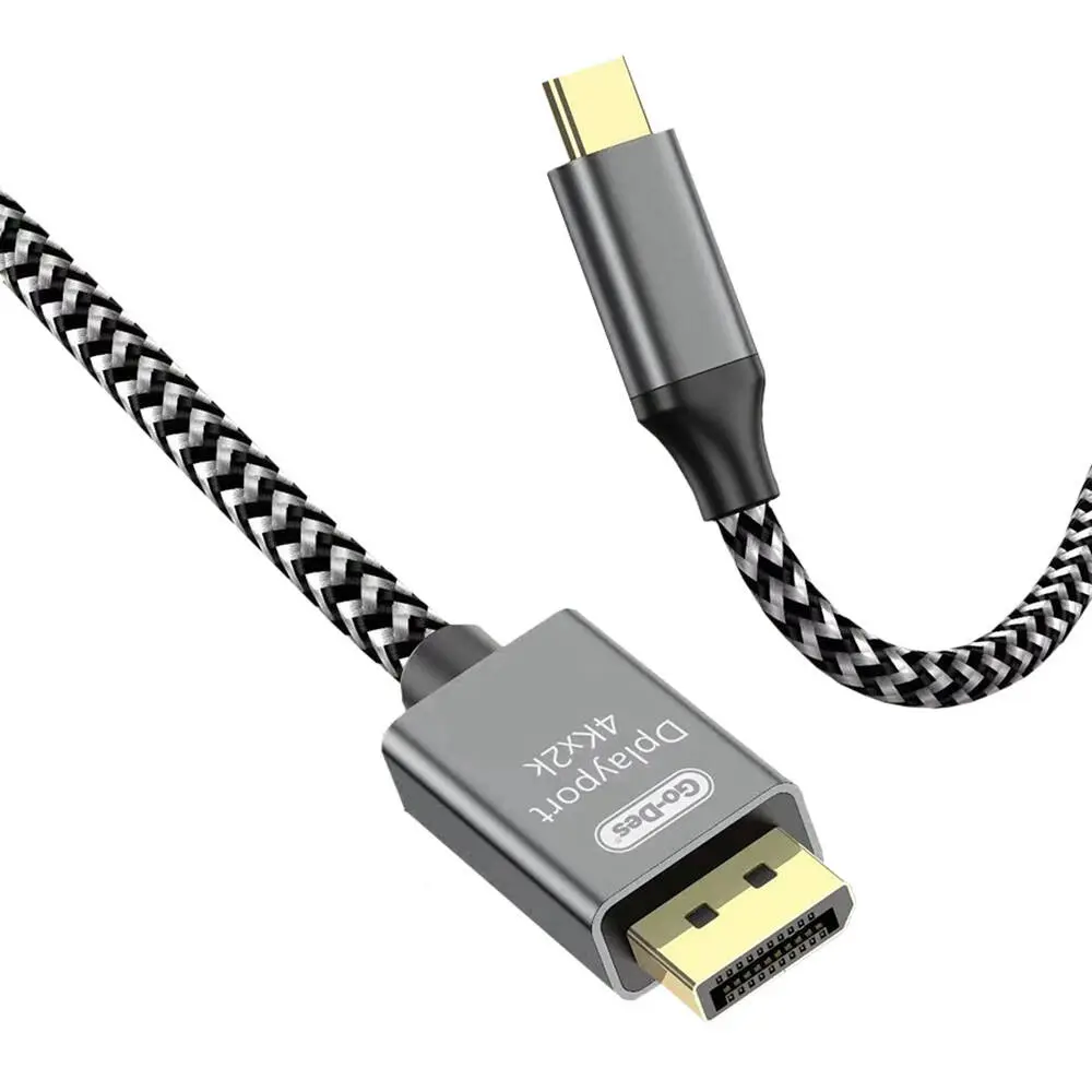 Go Des GD-HM826 Type-C to DisplayPort Kablo, 8K 60Hz 1.8 m