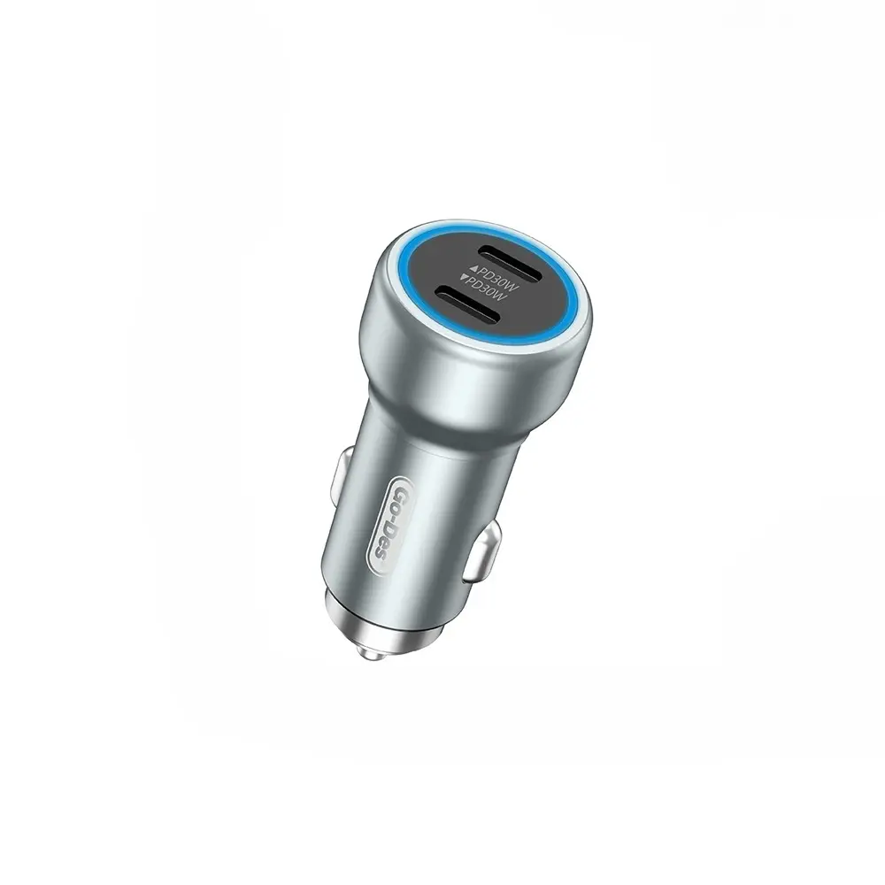 Go Des GD-QC2208 30W LED Aydınlatmalı Araç Şarj Cihazı