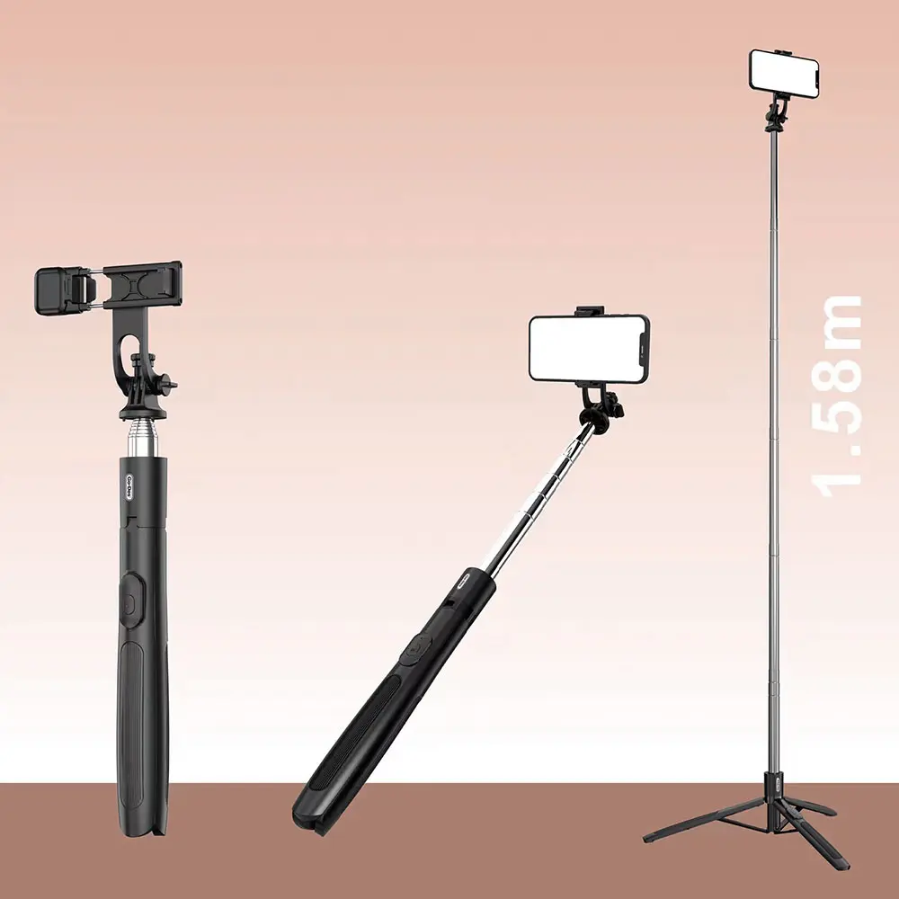 Go Des GD-ST81 Bluetooth Selfie Çubuğu ve Tripod, 6 Kademeli Teleskopik