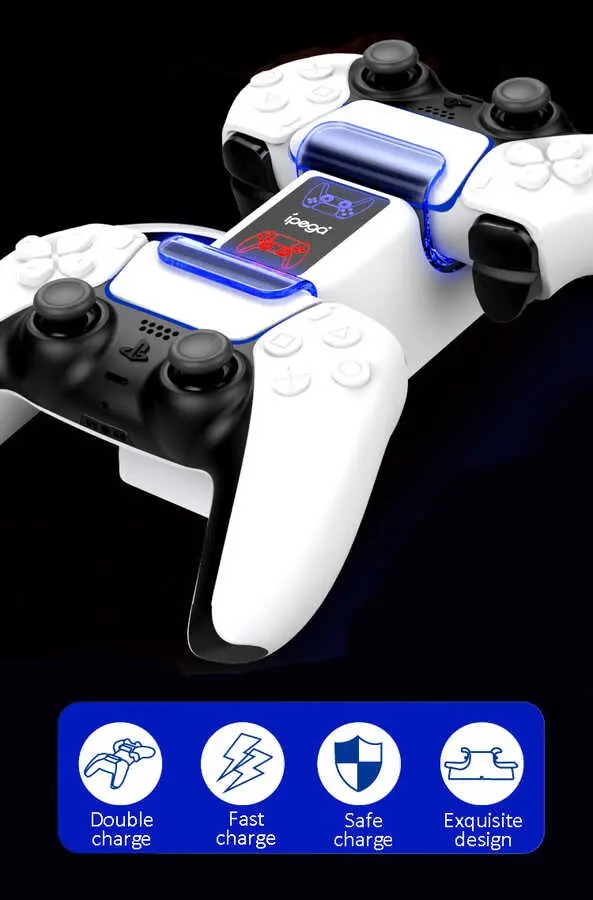 iPega PG-P5003 PlayStation 5 DualSense Şarj İstasyonu, 2 Kollu