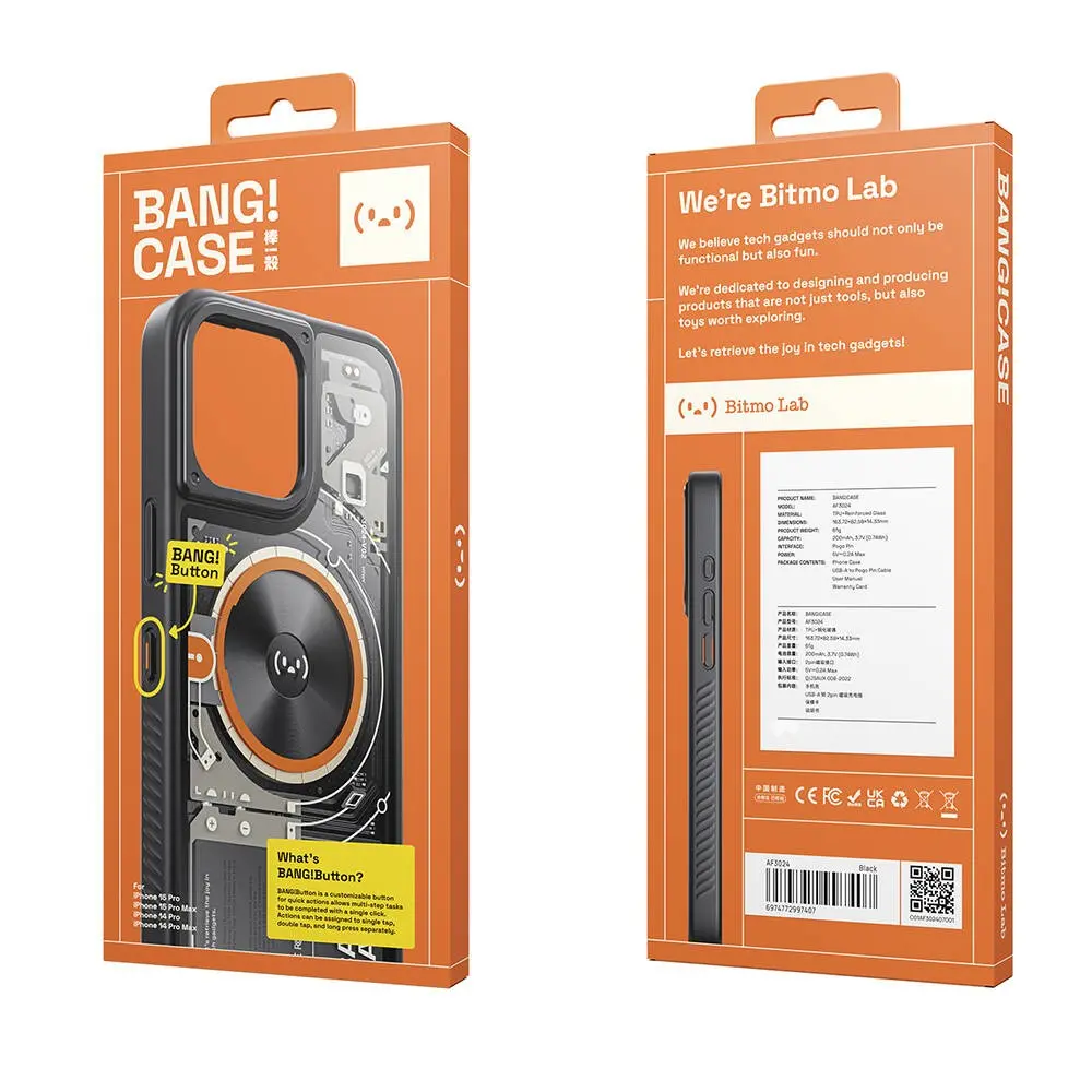 iPhone 14 Pro Max MagSafe Uyumlu Akıllı Kılıf - Bitmo Lab Bangcase