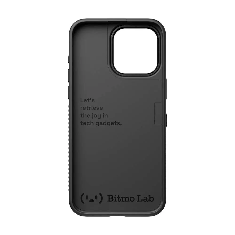 iPhone 15 Pro MagSafe Uyumlu Bluetooth Butonlu Akıllı Kılıf - Bitmo Lab Bangcase