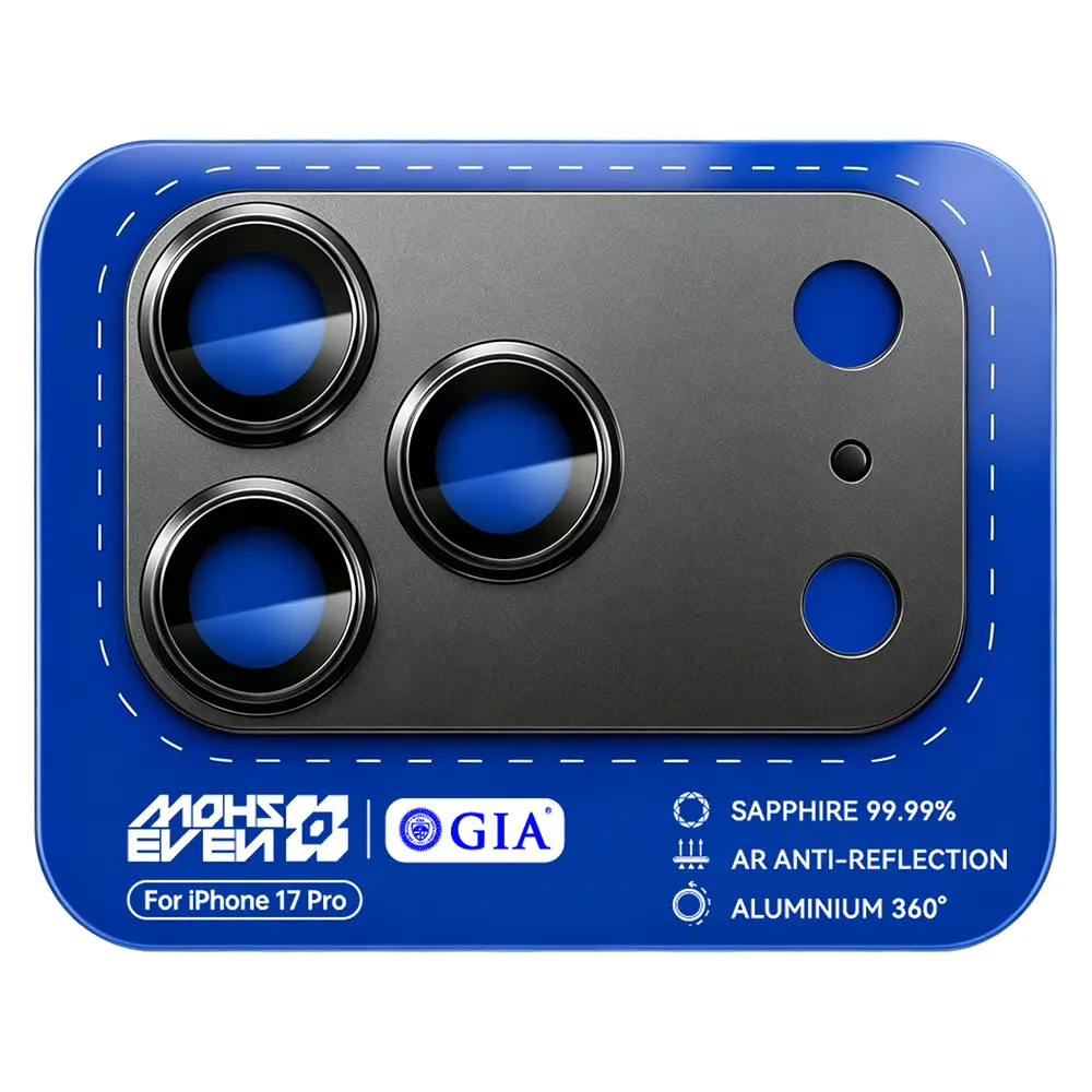 iPhone 18 Pro Safir Alüminyum Kamera Lens Koruyucu - Mohseven Sapphire