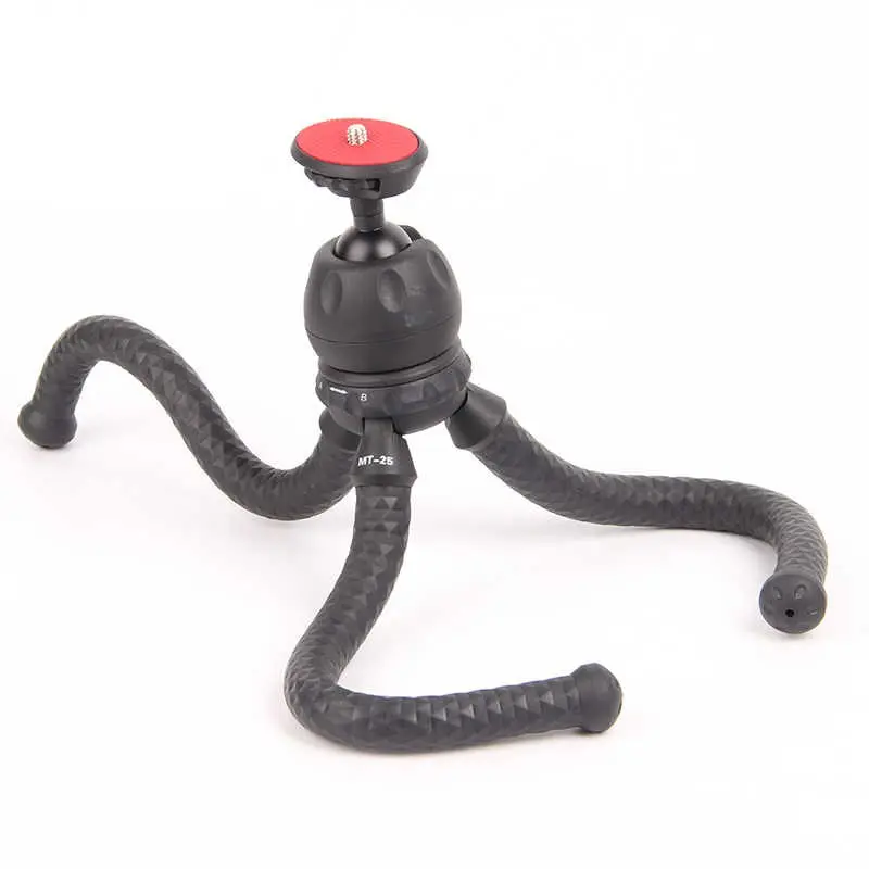 Jmary MT-25 Esnek Ahtapot Ayaklı Tripod, 30 cm, Telefon ve Tablet Tutuculu