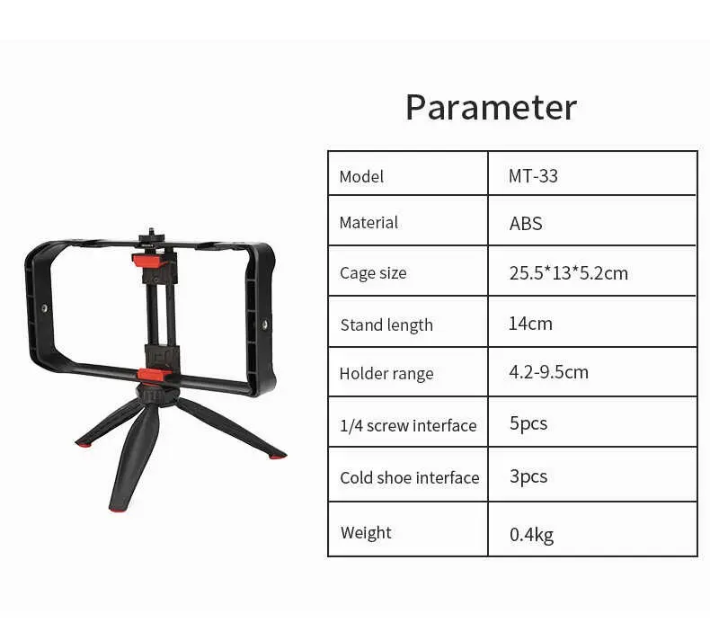 Jmary MT-33 Tripod, 4 Cihaz Başlıklı ve Monopod Kullanımlı