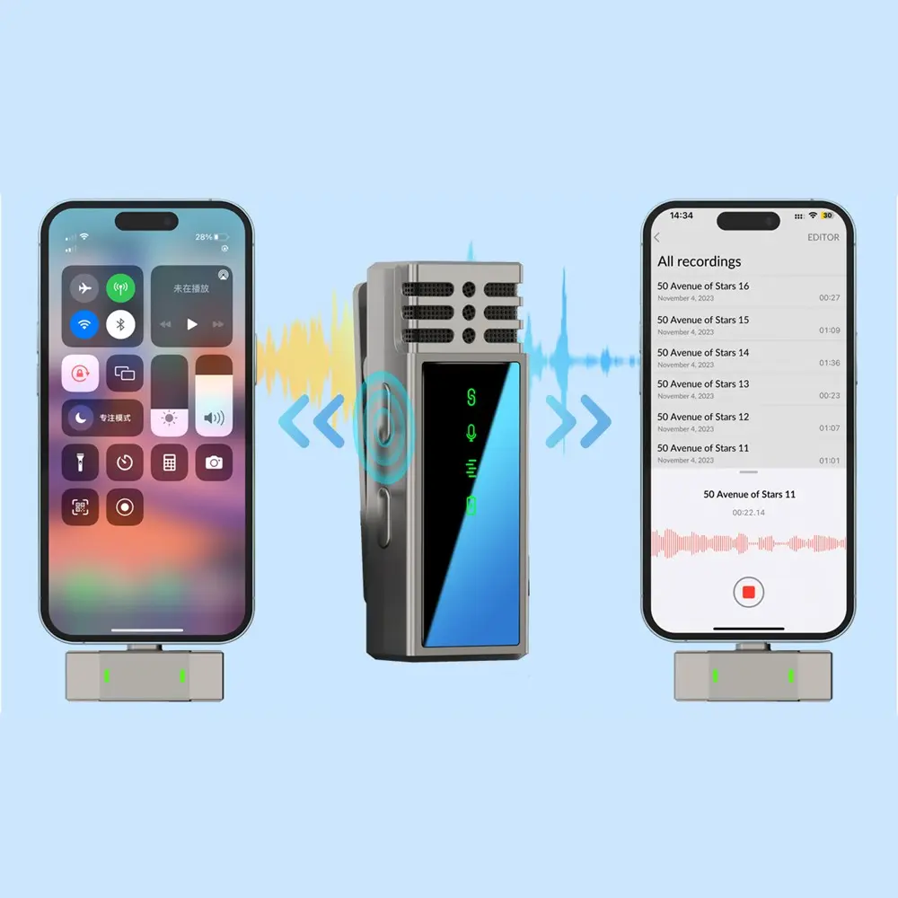 Jmary MW-15 Type-C Kablosuz Yaka Mikrofonu, 2.4GHz ve Şarj Kutulu