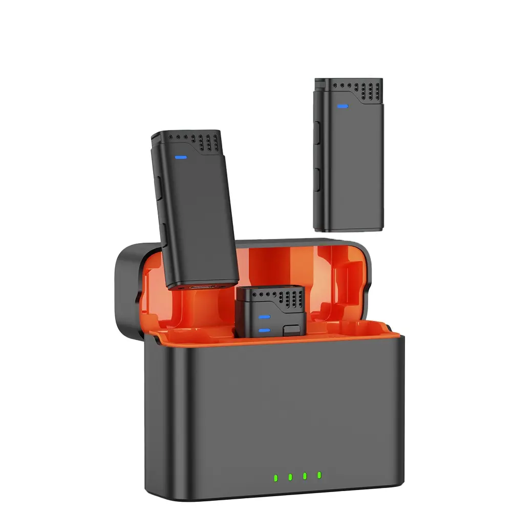 Jmary MW-16 3'ü 1 Arada Kablosuz Yaka Mikrofonu, 2.4GHz