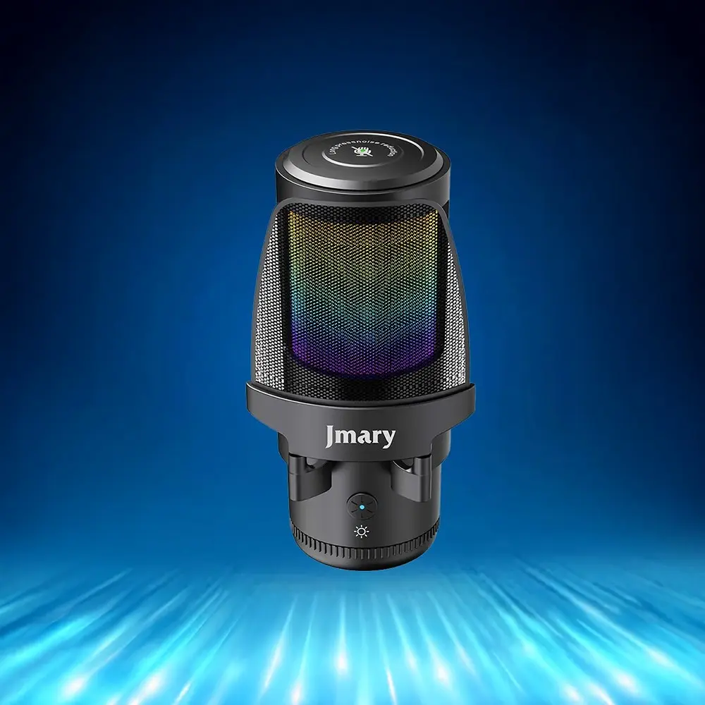 Jmary MC-PW13 USB Mikrofon, Ayrılabilir Pop Filtreli ve 360° Dönebilen