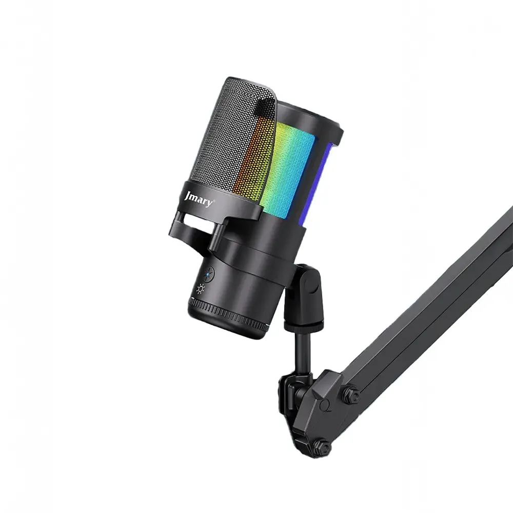 Jmary MC-PW13 USB Mikrofon, Ayrılabilir Pop Filtreli ve 360° Dönebilen