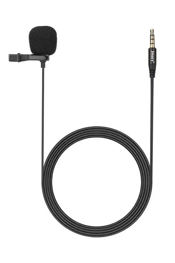 Jmary MC-R1 Yaka Klipsli Kondenser Mikrofon, 3.5 mm Altın Jack