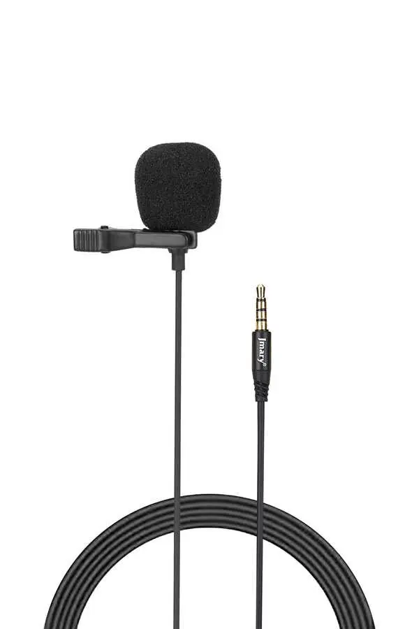 Jmary MC-R1 Yaka Klipsli Kondenser Mikrofon, 3.5 mm Altın Jack