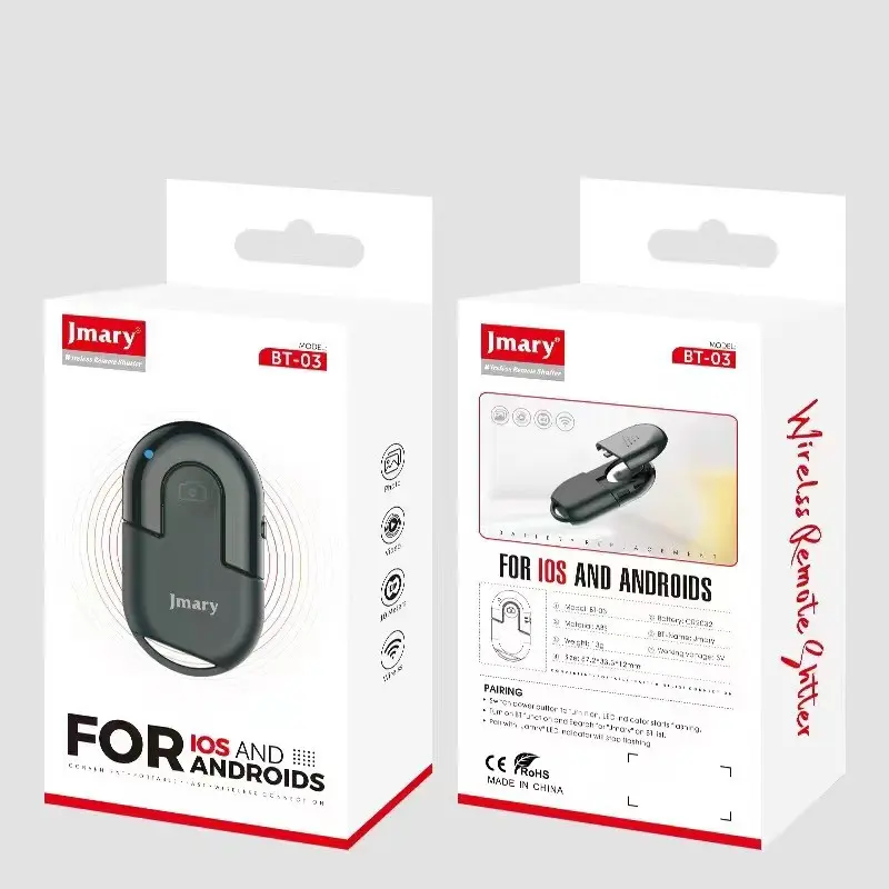 Jmary BT-03 Android ve iOS Uyumlu Bluetooth Fotoğraf Çekim Kumandası