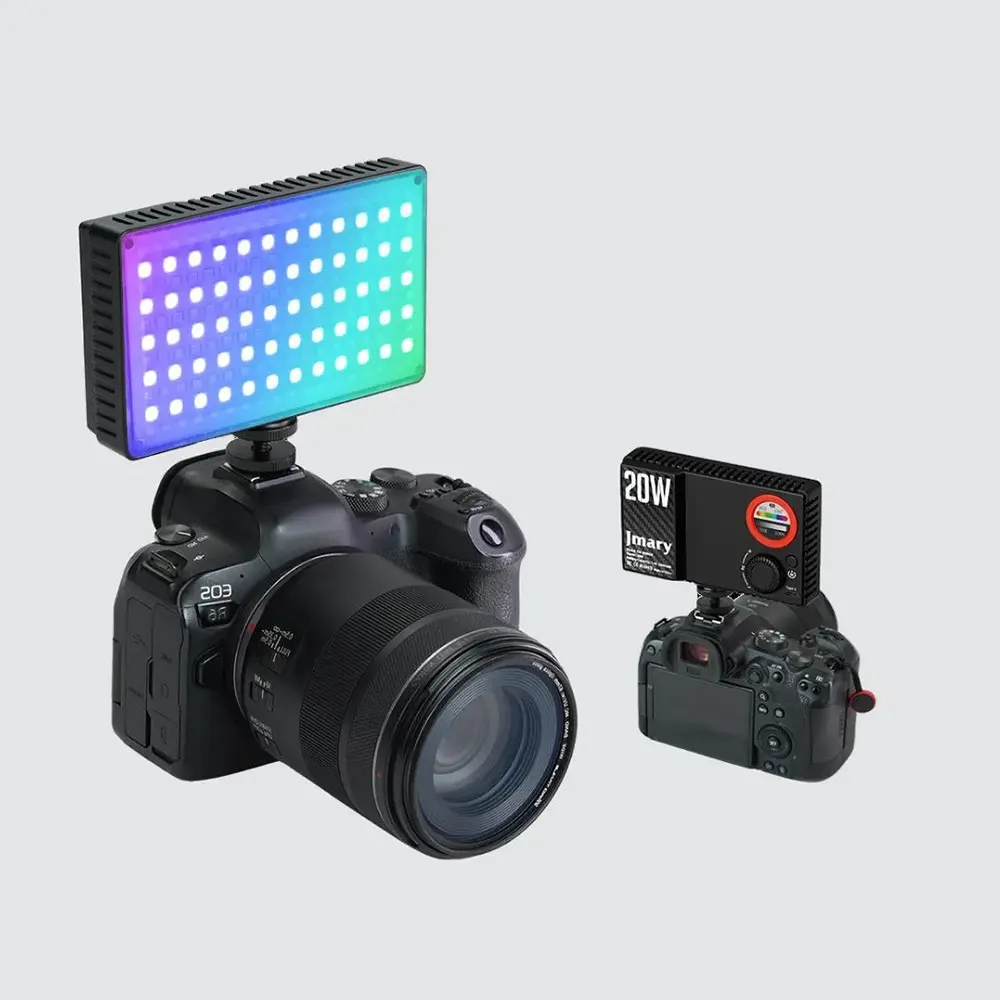 Jmary FM-180RGB RGB LED Telefon ve Kamera Üstü Video Işığı, 20W