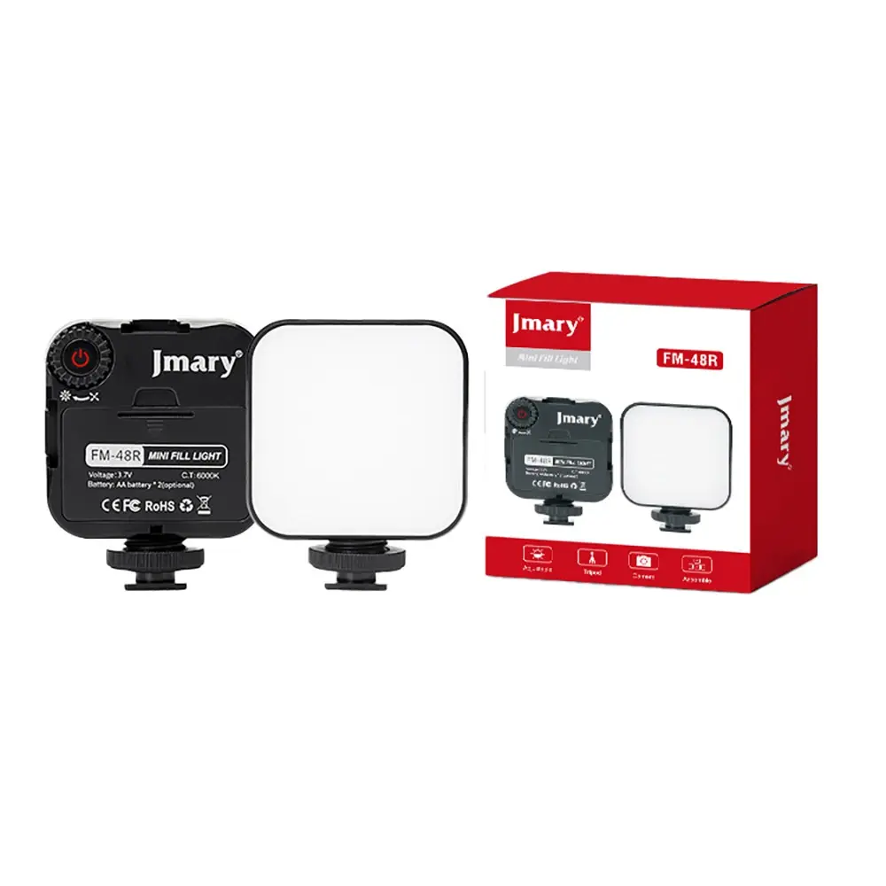 Jmary FM-48R Mini Fill Light, Pilli Telefon ve Kamera Üstü Aydınlatma