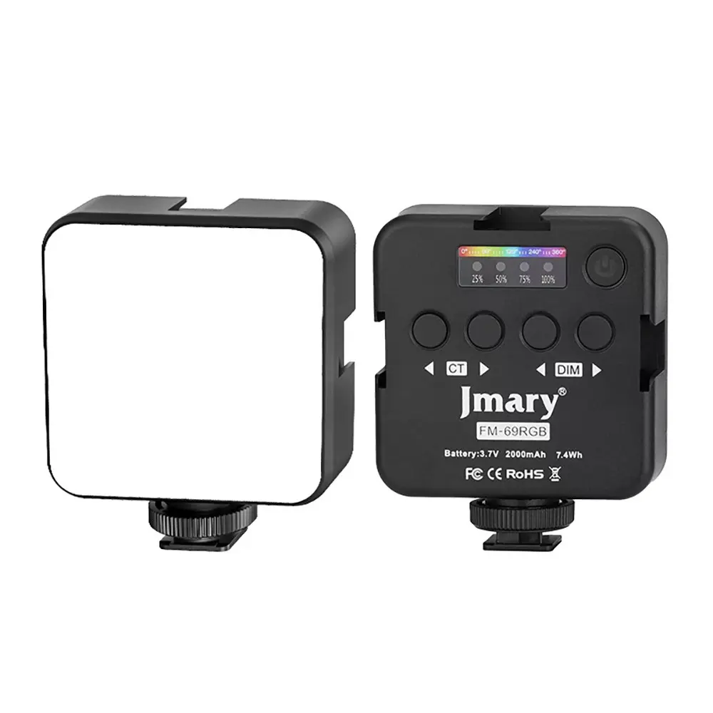 Jmary FM-69RGB RGB Led Telefon-Kamera Üstü Pilli Aydınlatma Işığı