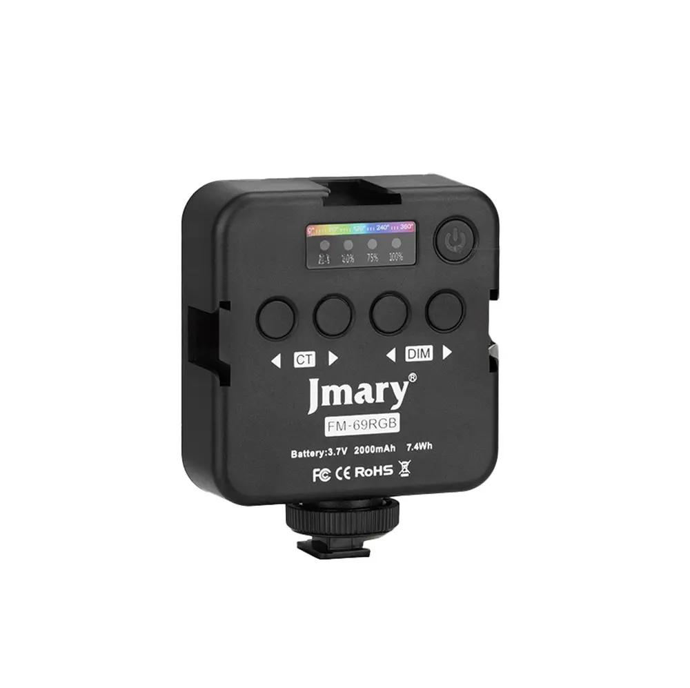 Jmary FM-69RGB RGB LED Video Işığı, 2500K-9000K ve 2000 mAh