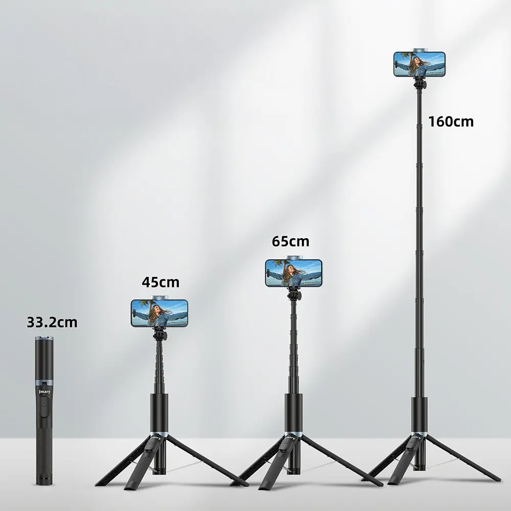 Jmary KT-259 360 Derece Dönebilen Kablosuz Kumandalı Tripod ve Selfie Çubuğu