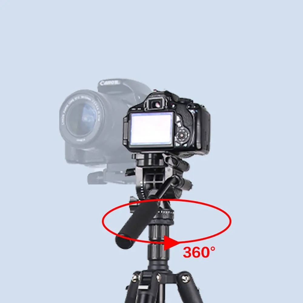 Jmary KT285+NB50 Ayarlanabilir Başlıklı Tripod, 175 cm ve 3 kg Taşıma Kapasiteli