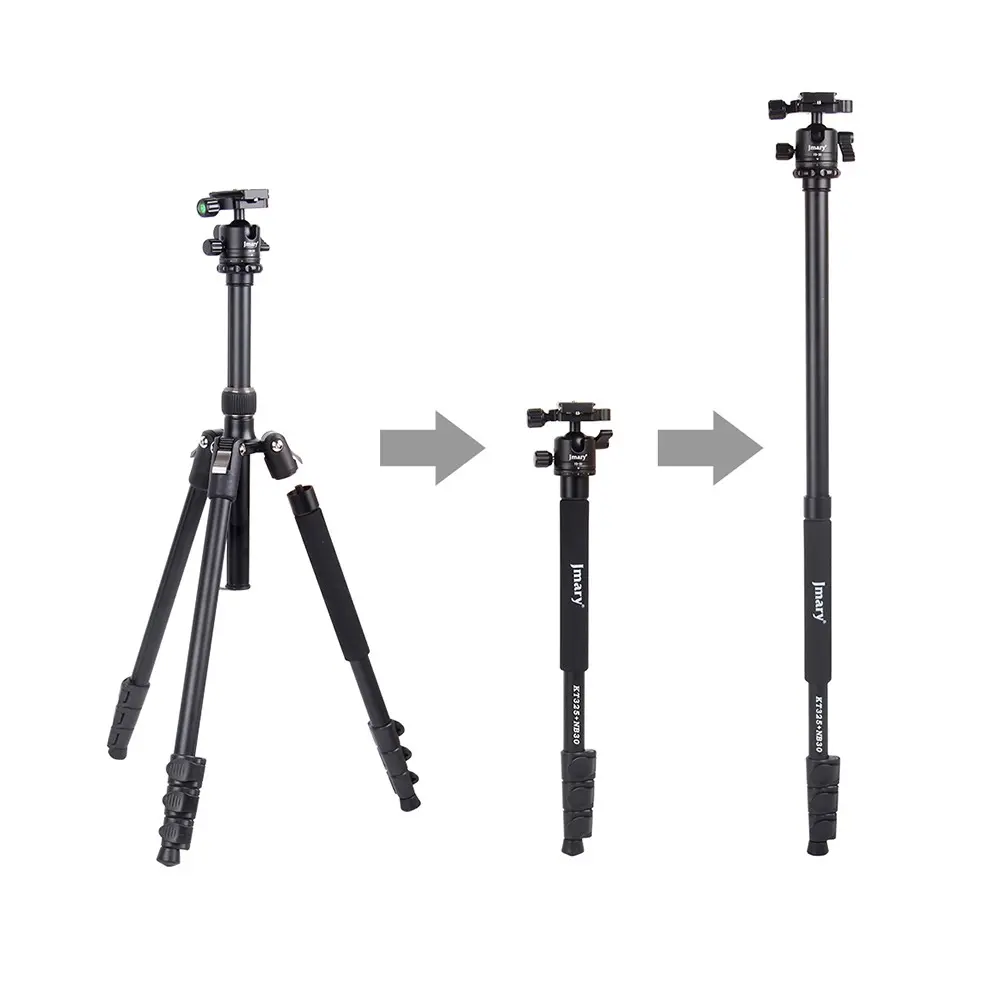 Jmary KT3255NB30 3 Kademeli 164.5 cm Ayrılabilir Monopod Tasarımlı Tripod