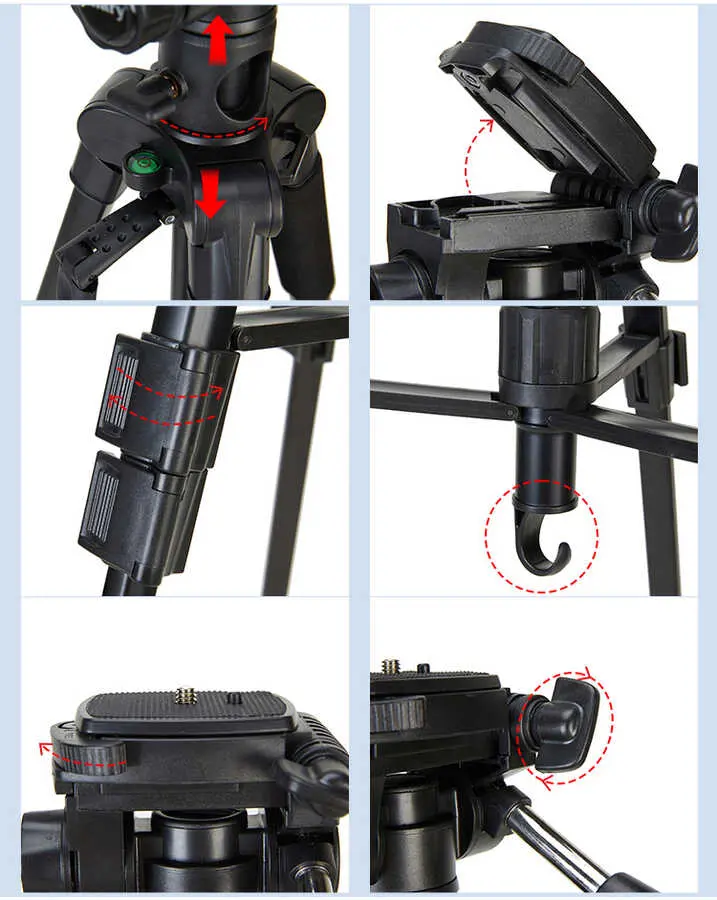 Jmary KP2294 Tripod, Monopod ve Panoramik Başlıklı Alüminyum Tripod