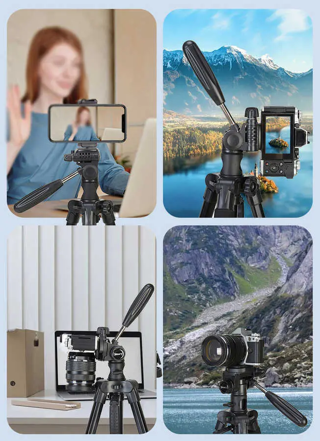 Jmary KP2294 Tripod, Monopod ve Panoramik Başlıklı Alüminyum Tripod
