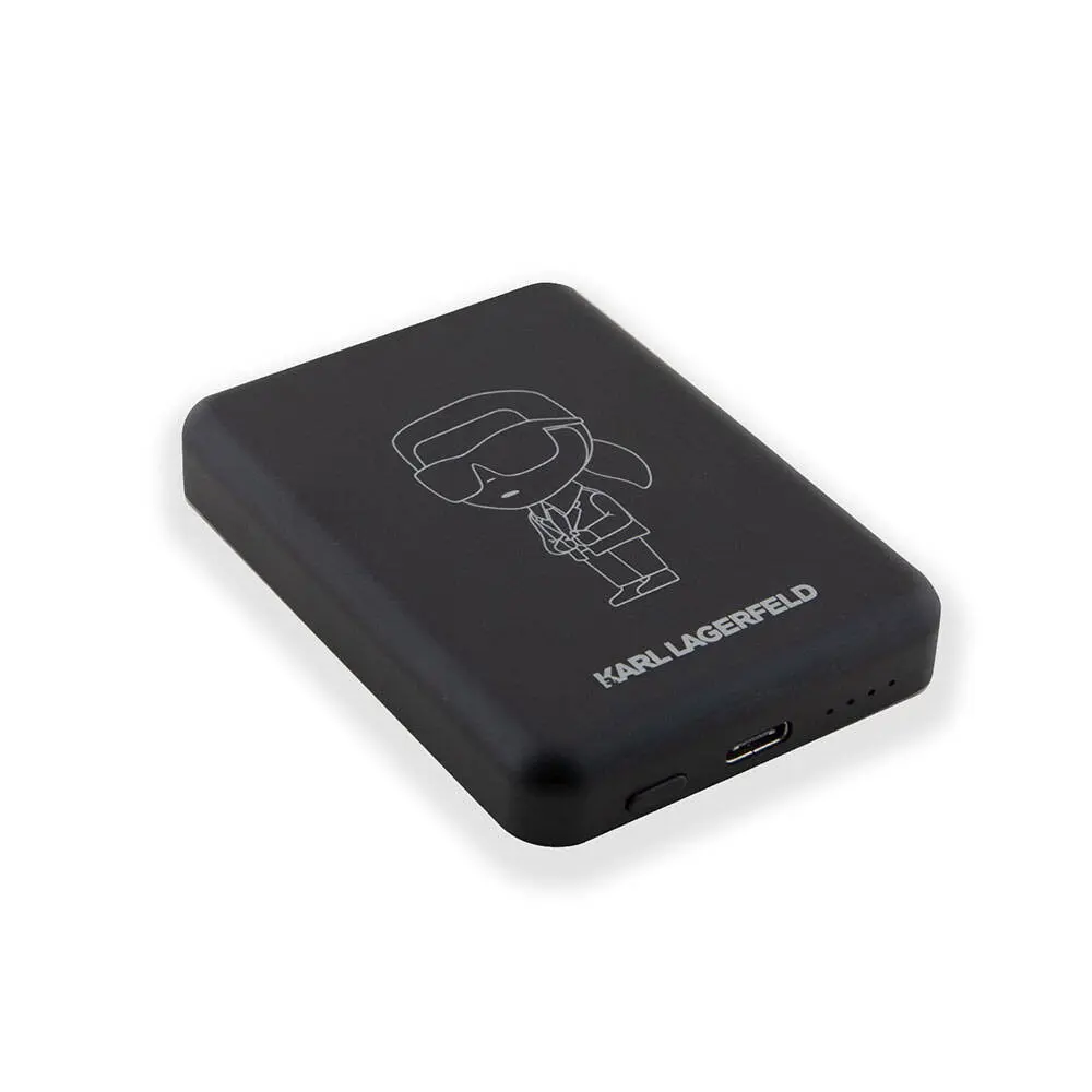 Karl Lagerfeld MagSafe Manyetik Powerbank 5000 mAh, 15 W Kablosuz Şarj