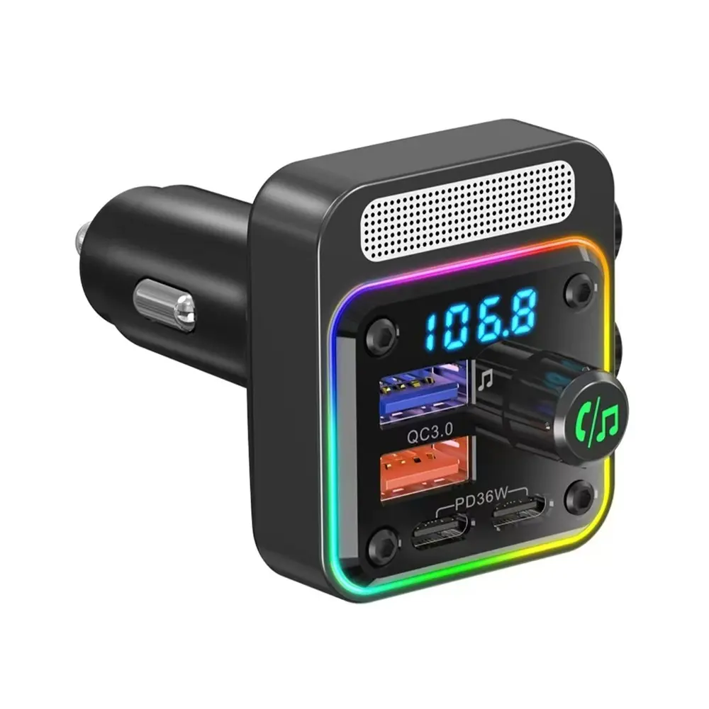 Lapas FMT-01 36W Hızlı Şarj Destekli Dijital Göstergeli Bluetooth FM Transmitter