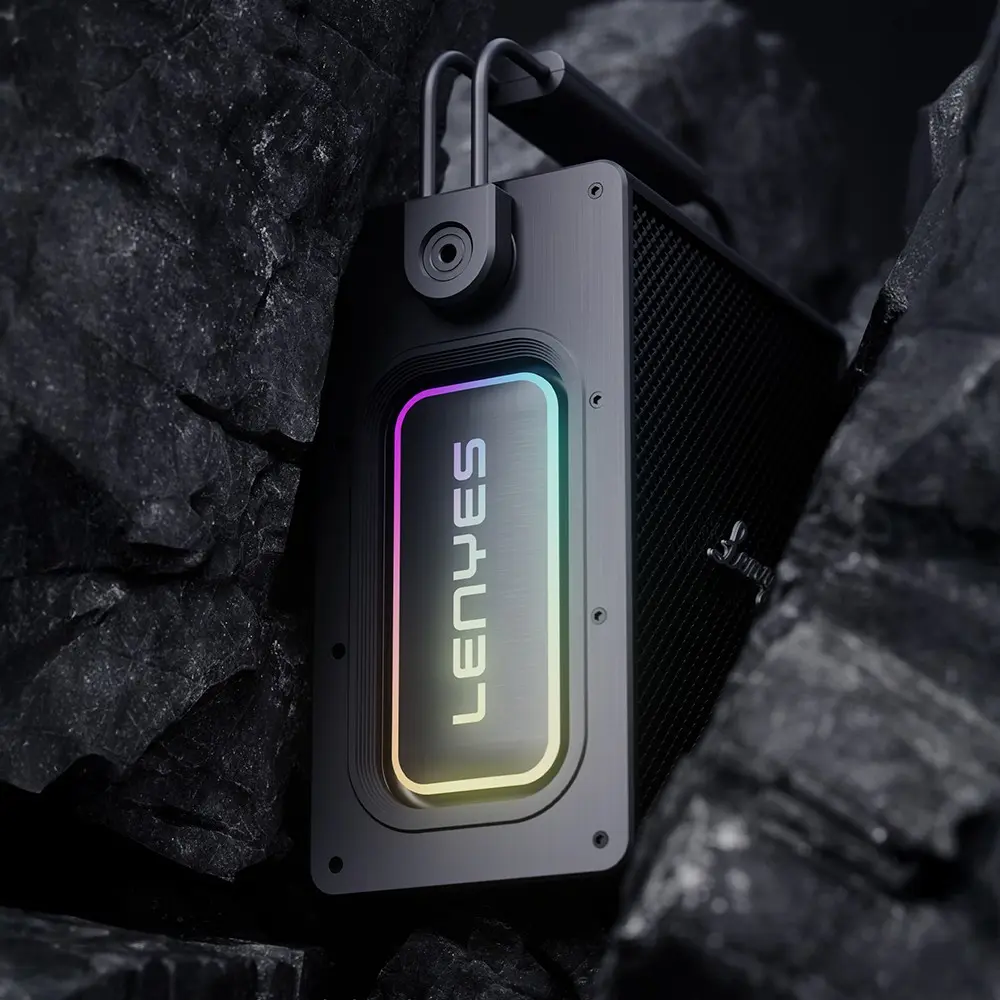 Lenyes Titan 1 Bluetooth Hoparlör, RGB Işıklı ve Çift Kablosuz Mikrofonlu