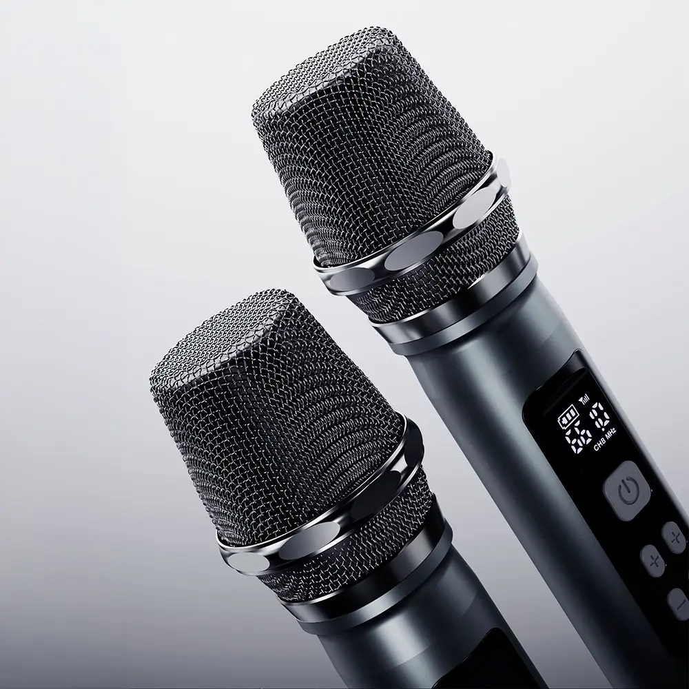 Lenyes Titan 1 Bluetooth Hoparlör, RGB Işıklı ve Çift Kablosuz Mikrofonlu