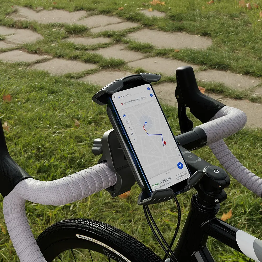 Lenyes CR157 360° Dönebilen Ayarlanabilir Motosiklet ve Bisiklet Telefon Tutucu
