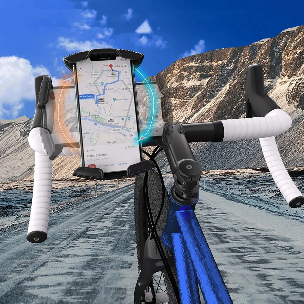 Lenyes CR157 360° Dönebilen Ayarlanabilir Motosiklet ve Bisiklet Telefon Tutucu