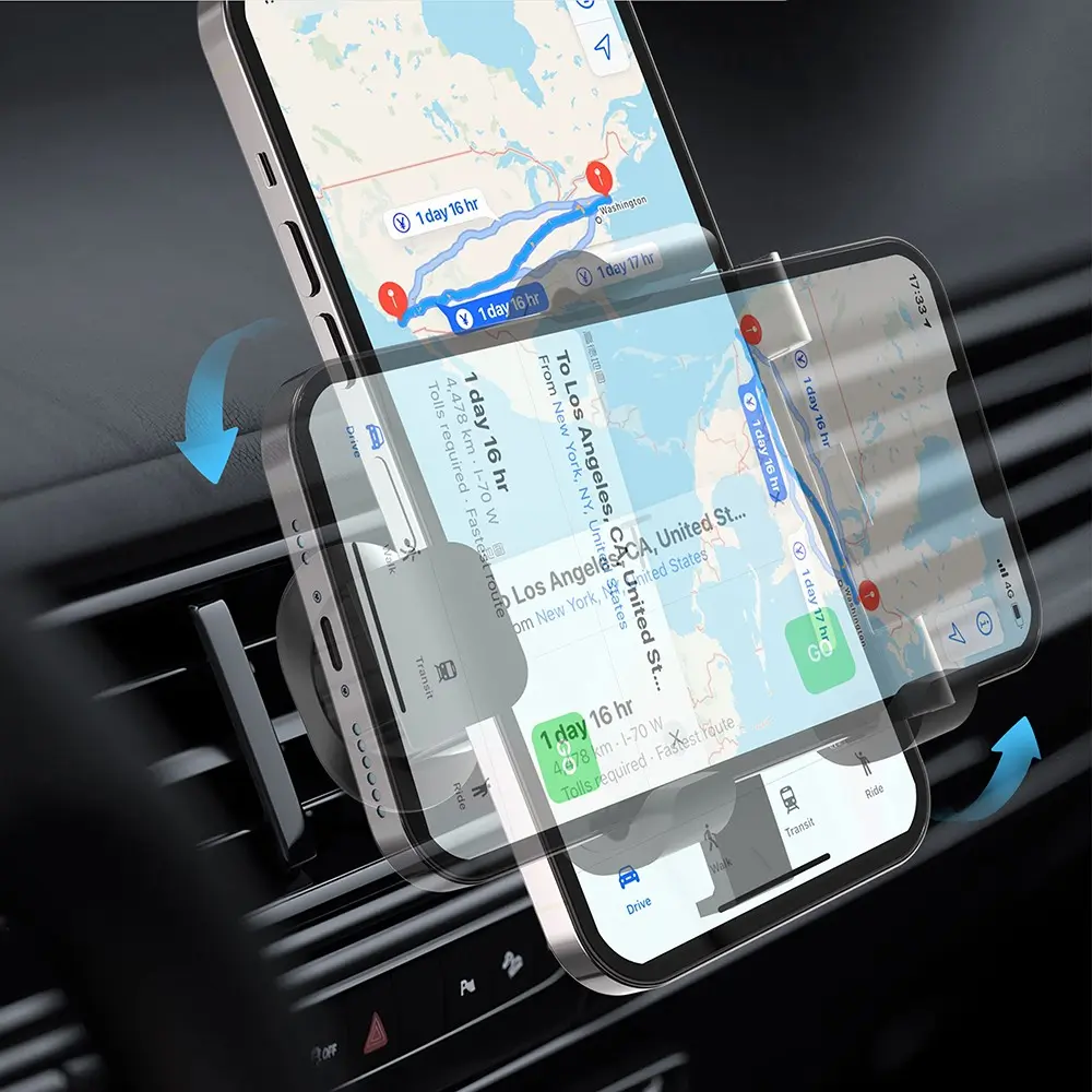 Lenyes CR196 360° Dönebilen Havalandırma Tipi Araç Telefon Tutucu