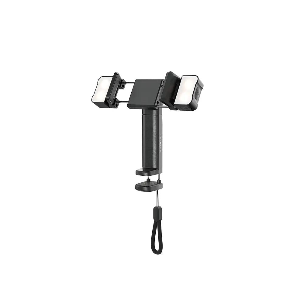 Lenyes CR204 360° Dönebilen Işıklı Seyahat Telefon Tutucu ve Standı