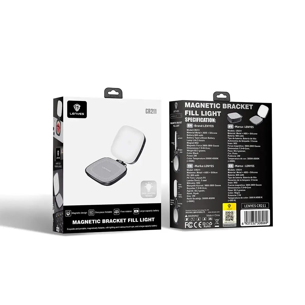 Lenyes CR211 360 Dönebilen Manyetik Telefon Üstü Aydınlatma Işığı