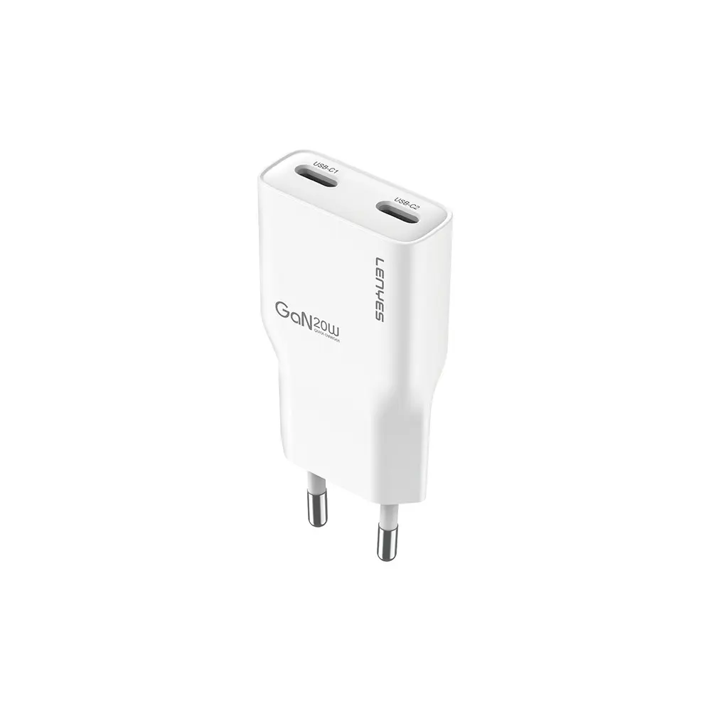 Lenyes LCH15 Çift Type-C PD GaN Şarj Adaptörü, 20 W