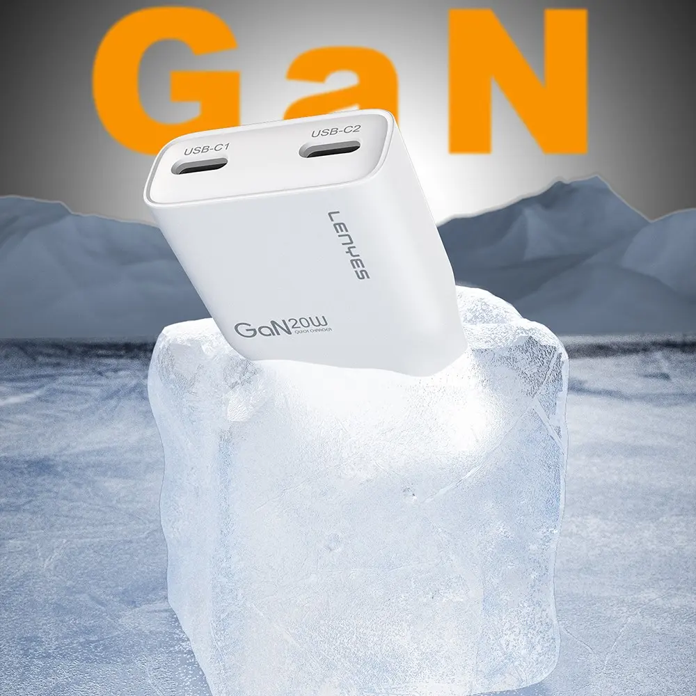 Lenyes LCH15-EU Type-C to Lightning GaN Şarj Seti, 20 W PD