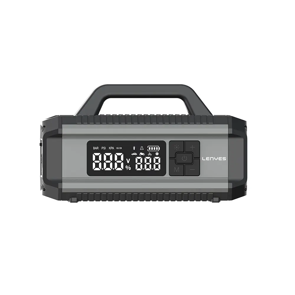 Lenyes LCI202 12V 150W Akü Takviye ve Hava Kompresörü, 10000mAh LED Işıklı
