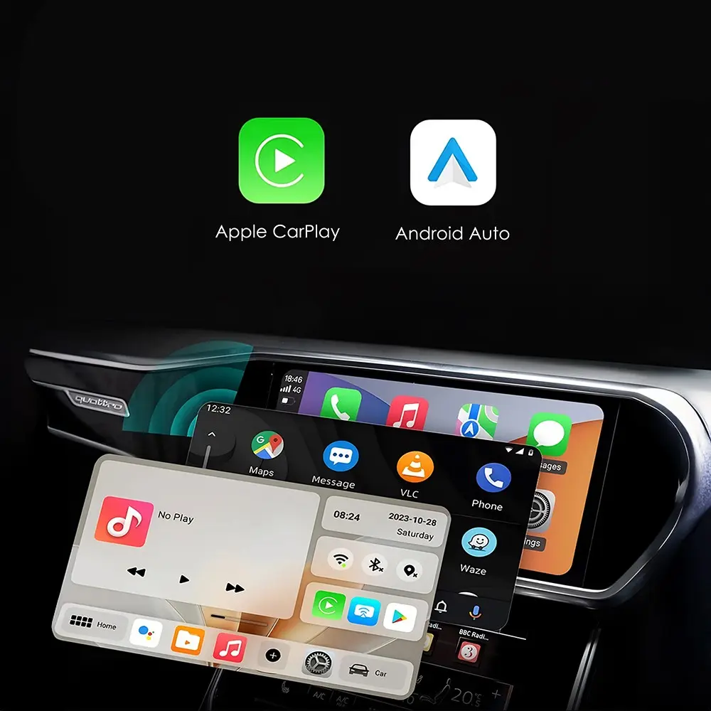 Lenyes LCP02 Kablosuz CarPlay ve Android Auto Adaptörü, Bluetooth 5.0
