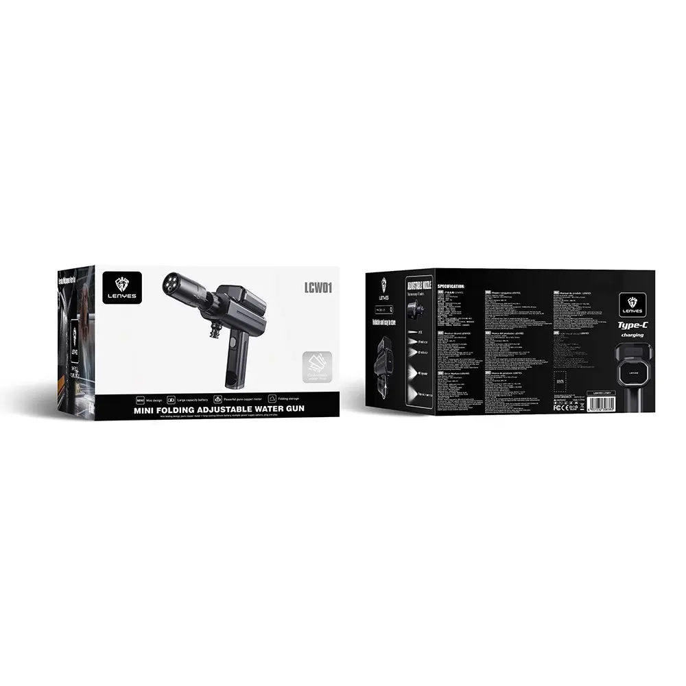 Lenyes LCW01 Taşınabilir Yüksek Basınçlı Yıkama Tabancası, 120W Köpük Hazneli