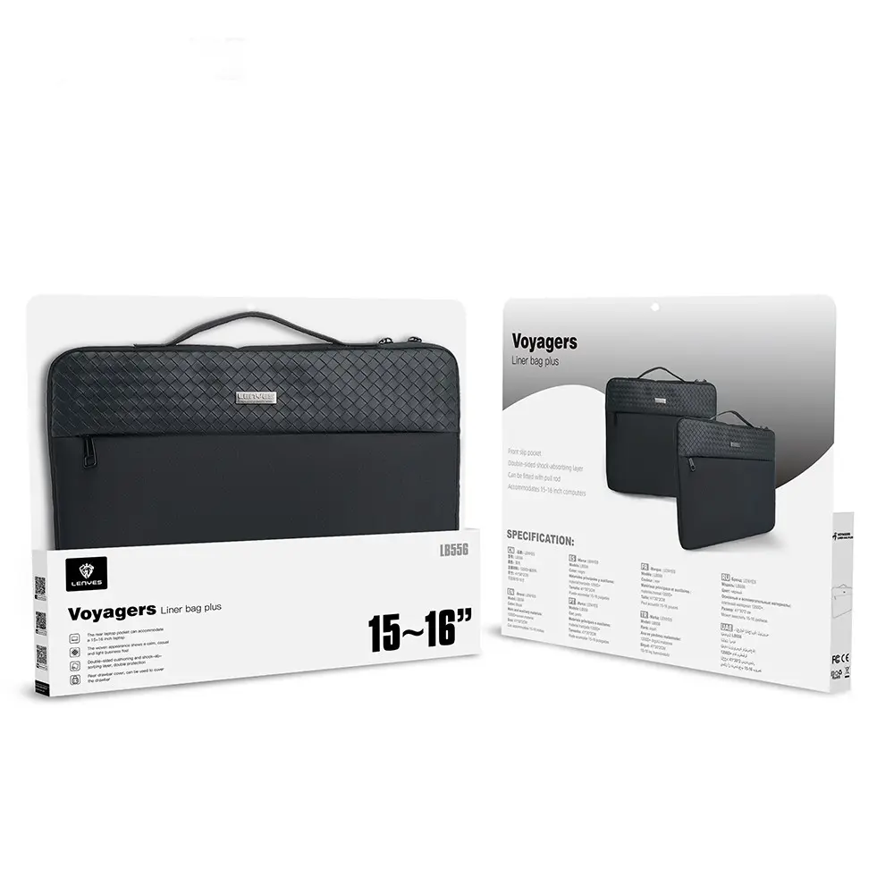 Lenyes LB556 Voyagers Serisi 1200D Su Geçirmez 15-16 inç Laptop Çantası