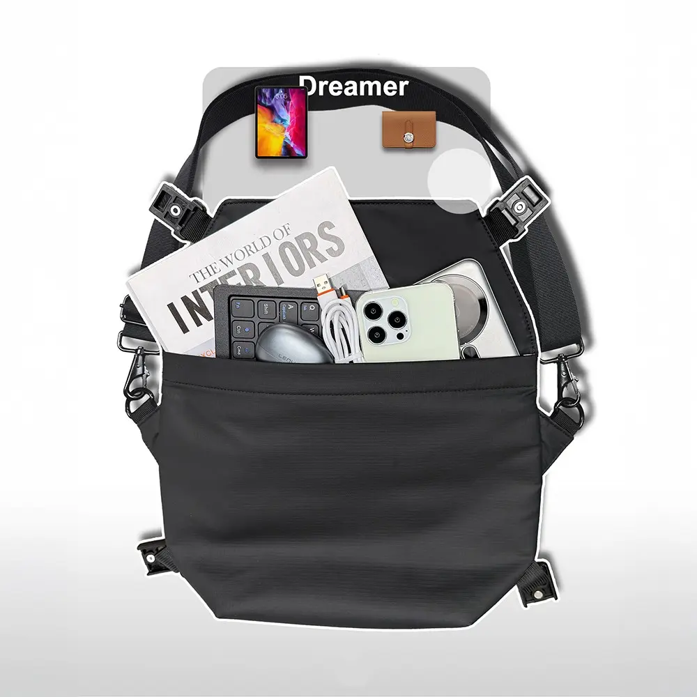Lenyes LB562 Dreamer Crossbody Su Geçirmez Deri Tasarımlı Çapraz Vücut Çantası