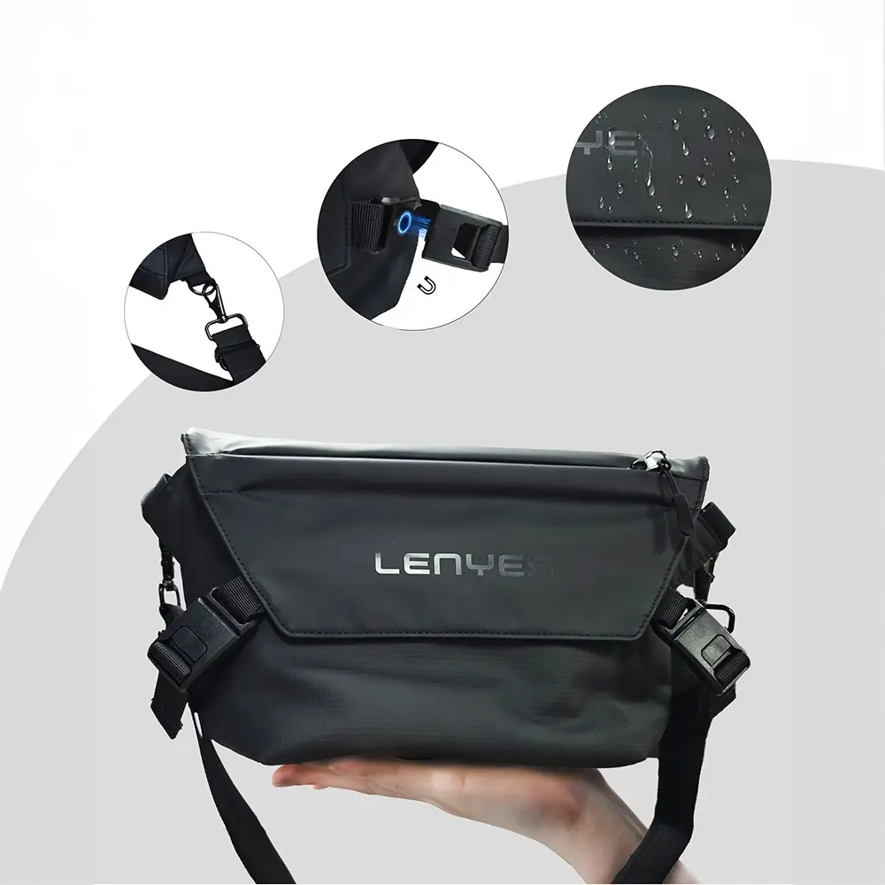 Lenyes LB562 Dreamer Crossbody Su Geçirmez Deri Tasarımlı Çapraz Vücut Çantası