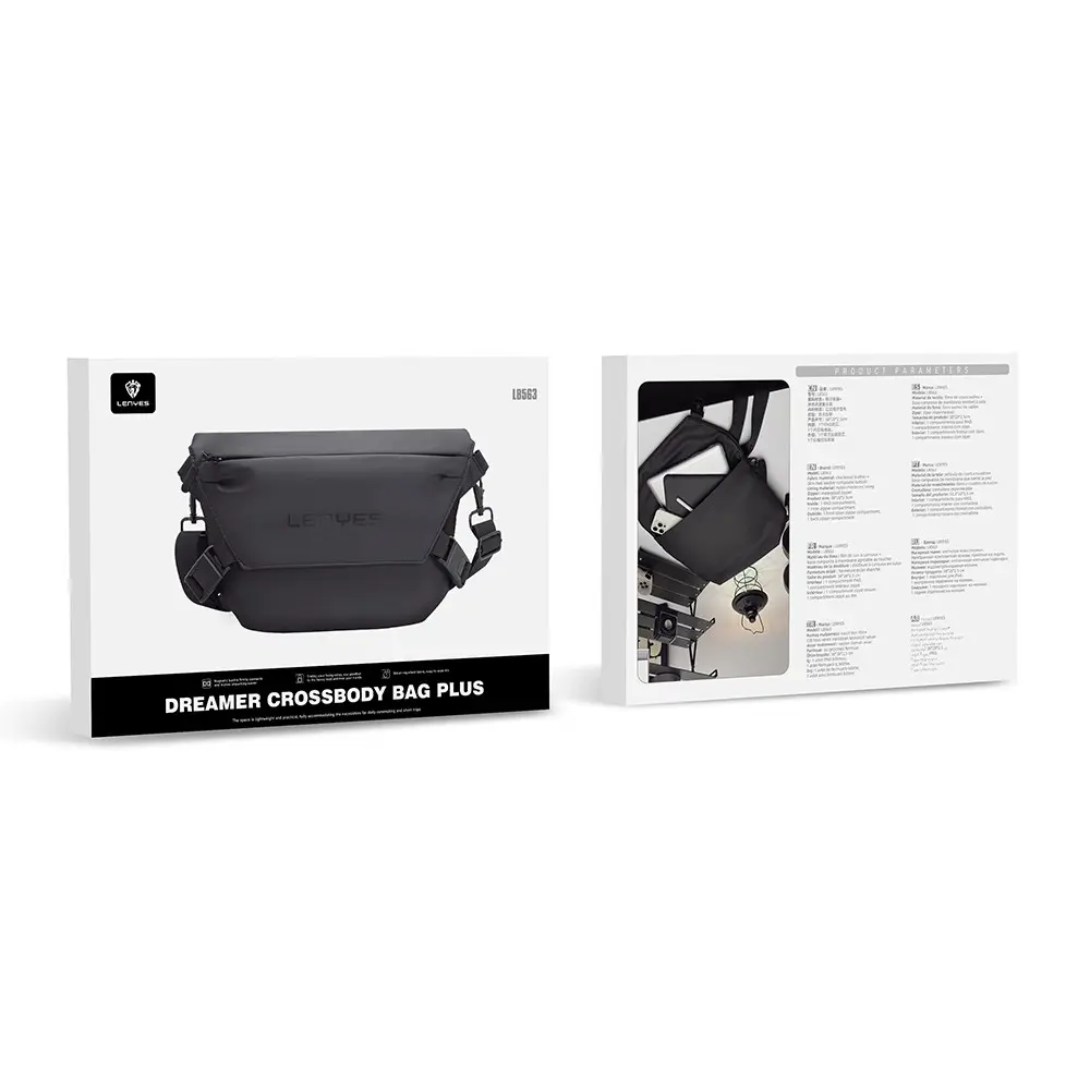 Lenyes LB563 Dreamer Crossbody Su Geçirmez Deri Çapraz Vücut Çantası