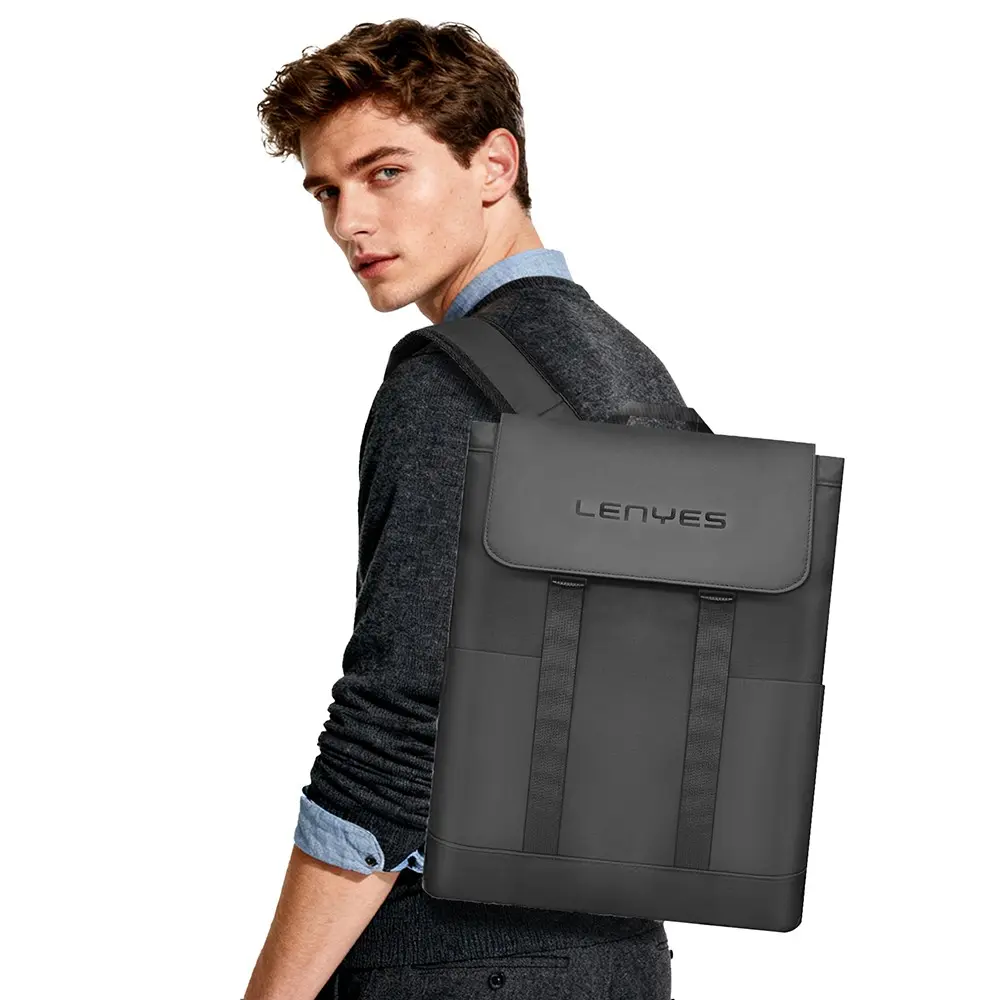 Lenyes LB567 Dreamer Backpack Plus Su Geçirmez Deri Görünümlü Sırt Çantası