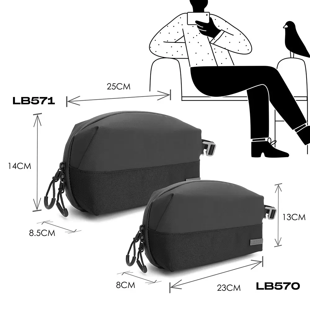 Lenyes LB571 Su Geçirmez Aksesuar ve Organizer Çanta, 25 cm