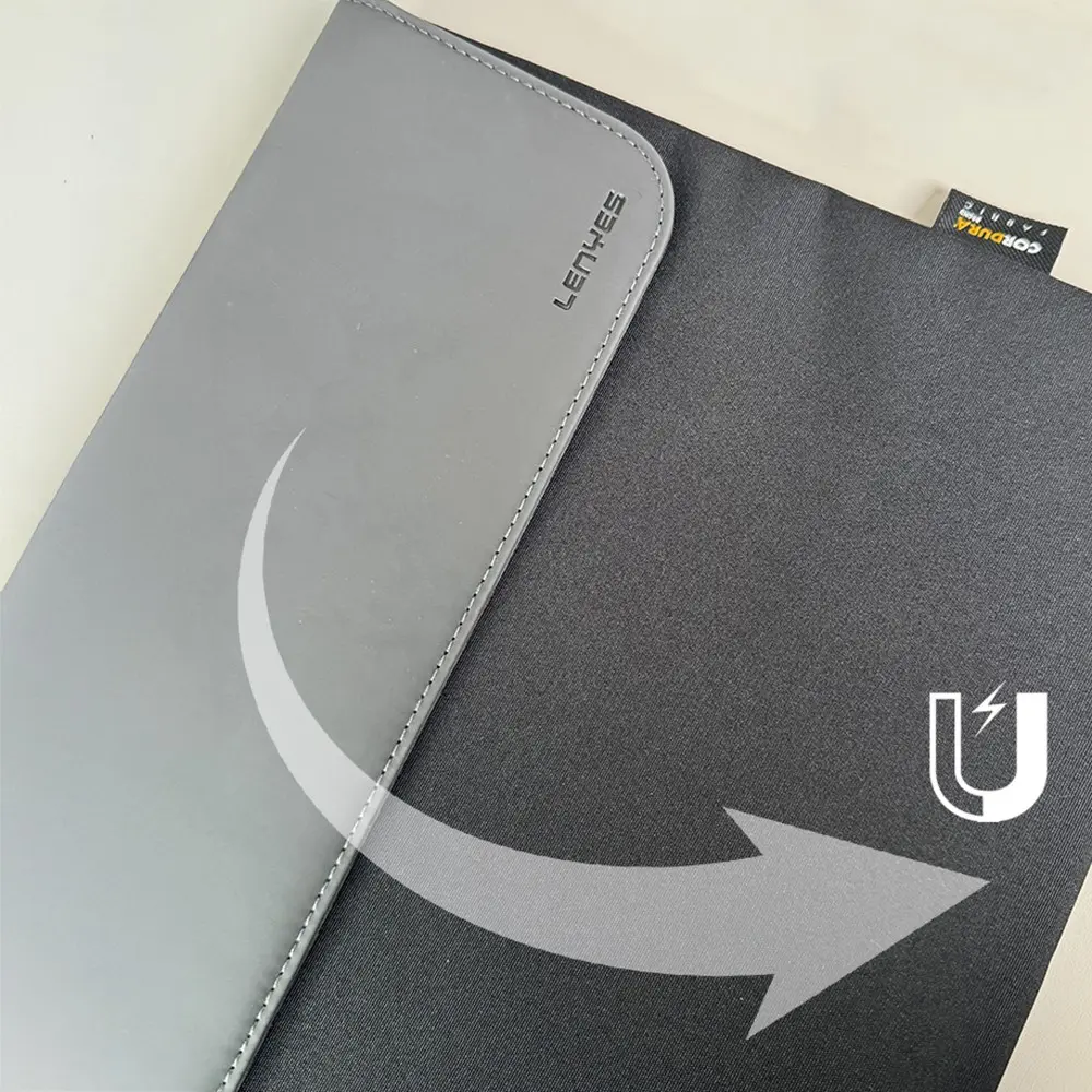 Lenyes LB503 Darbe Emici Su Geçirmez PU Cordura Kumaş 13-14 inç Laptop Çantası