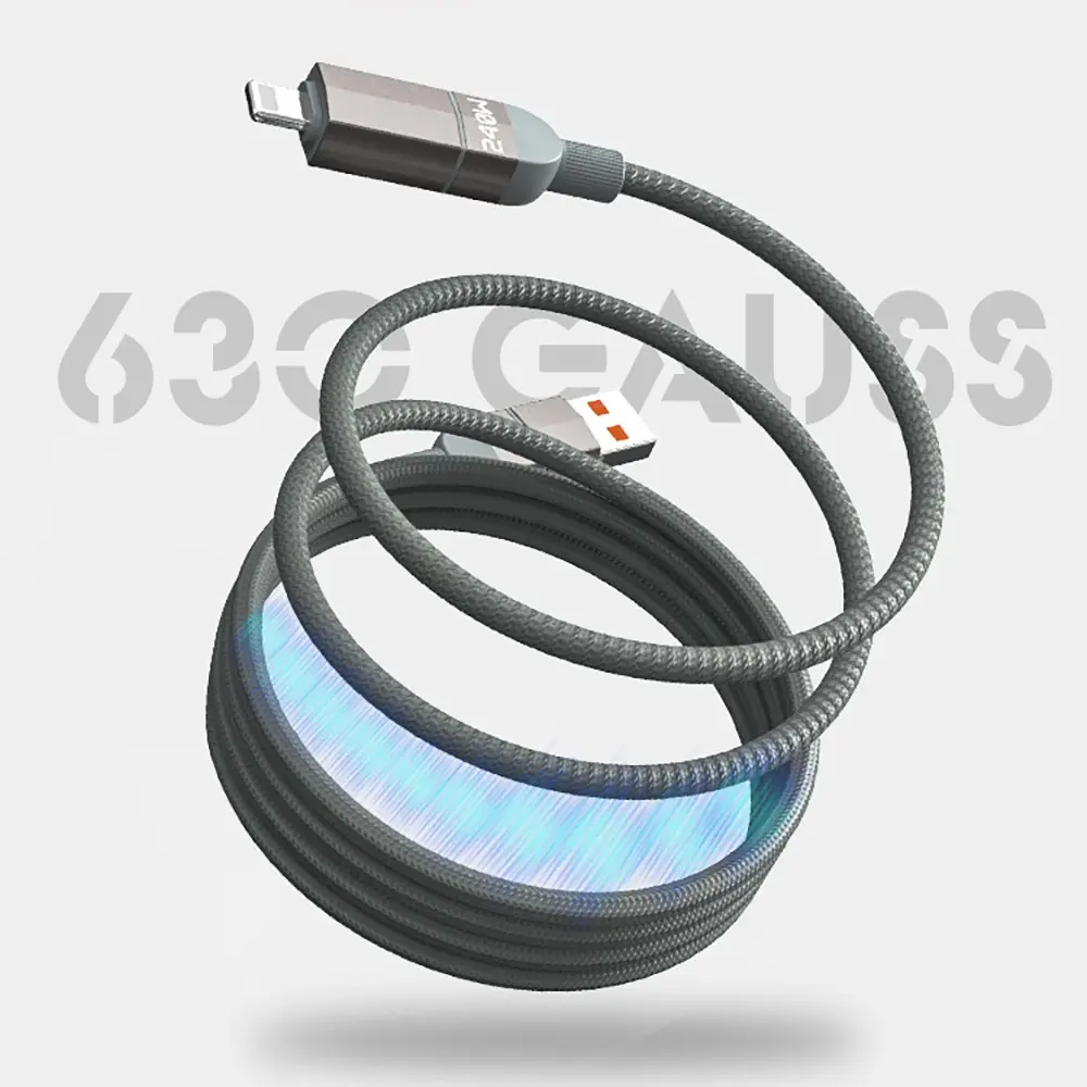 Lenyes LC543 4'ü 1 Arada 240W USB-A / Type-C Şarj ve Data Kablosu, 1 m
