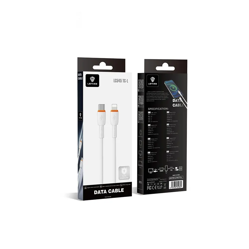 Lenyes LC545 Type-C to Lightning Şarj ve Data Kablosu, 30W 1 m